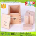 Frobel Gabe 4 Second Block Series Jouet pédagogique en bois préscolaire pour enfant